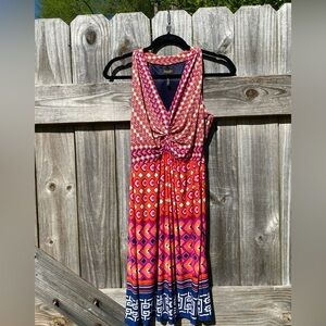 Laundry by Shelli Segal Vibrant Multicolor Dress Size 2